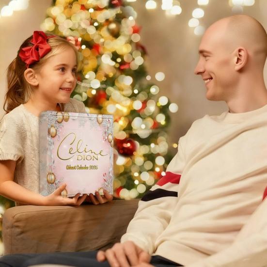 Advent Calendar 24 Days Countdown Box PVC Ornament with Surprise Miniatures Christmas Countdown Decor for Tree And Collectors