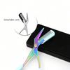1pc Stainless Steel Eyebrow Trimming Scissors With Comb, Comb And Scissors Integrated, Precise Eyebrow Trimming Tool