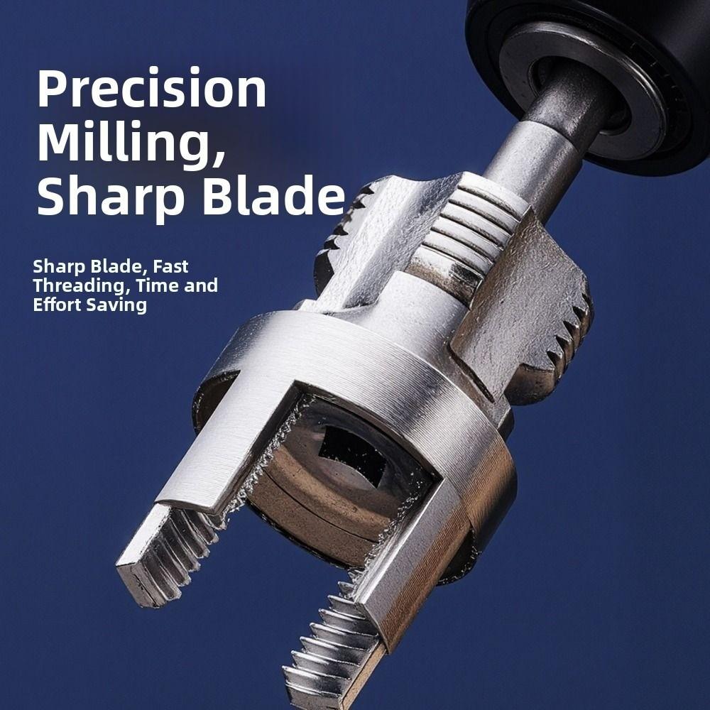 4/6 Points PVC Pipe Threader Kit Internal/External Thread Fast PPR Water Pipe Opener Tap Pipe Threader Waterpipe Tapping Tool