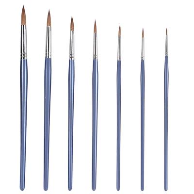 7Pcs Painting Brush Set Wolf Hair Watercolor Acrylic Special Painting Tools for Arts