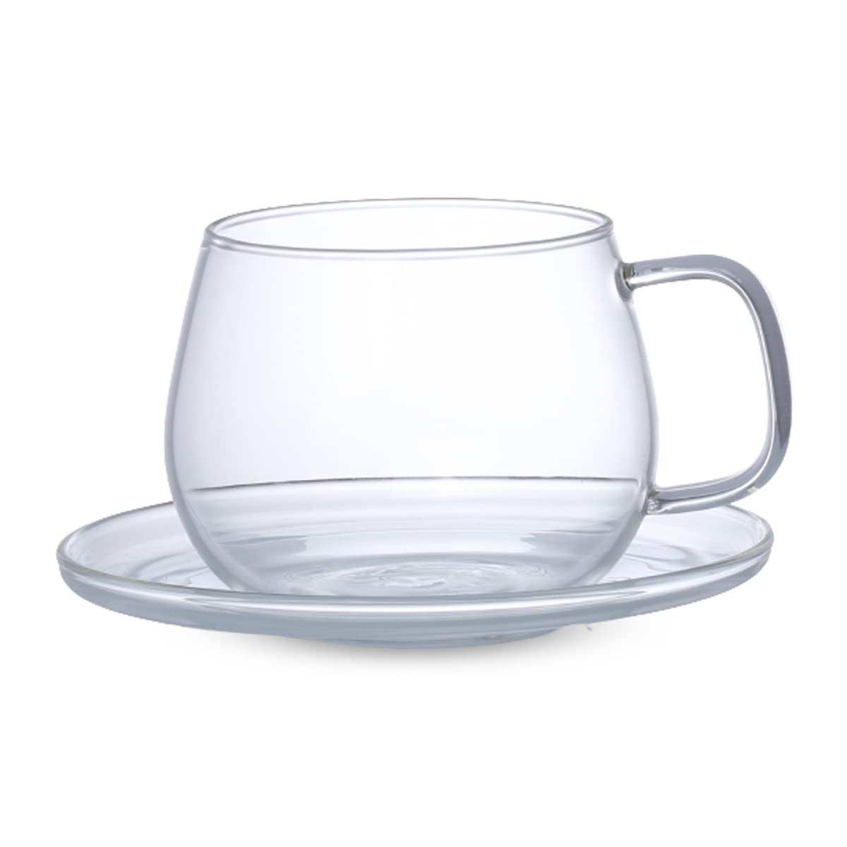 

Glass Cup 761347 J-kitchens Heat-Resistant Tea/Coffee & Saucer, 68×H67mm, 230cc, No.