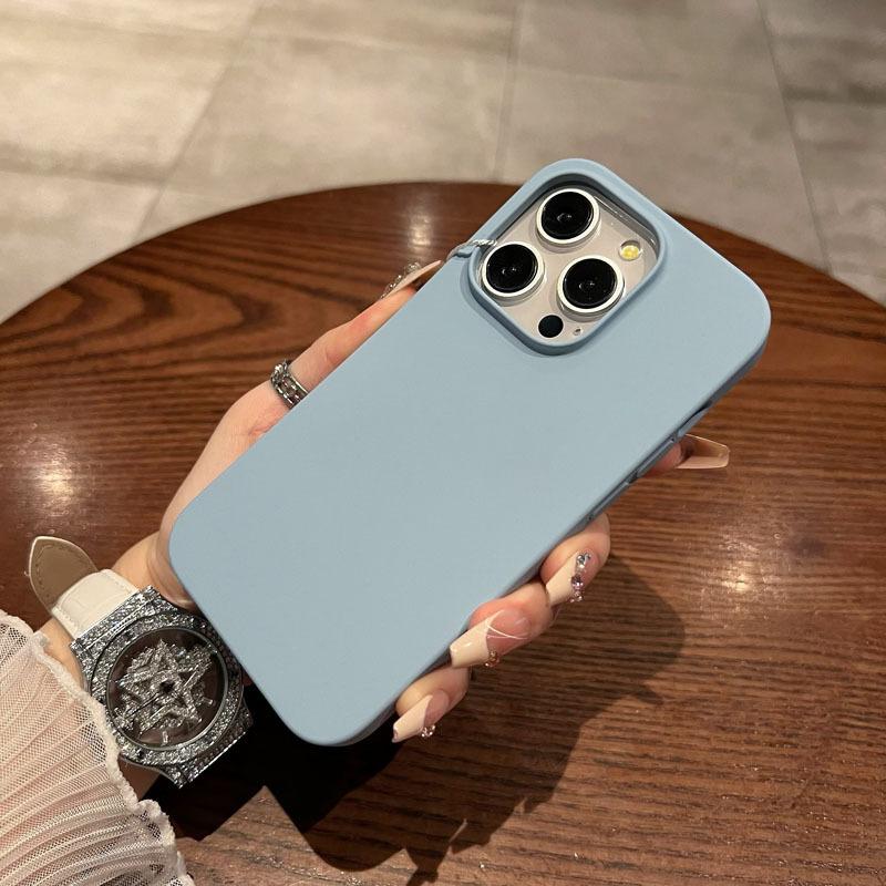 Trendy Flüssigsilikon Vollumwicklung Rutschfeste und sturzsichere iPhone Hülle iPhone14 15 Pro Max 14 plus 15 plus 16 plus iPhone 11 12 13 Hülle