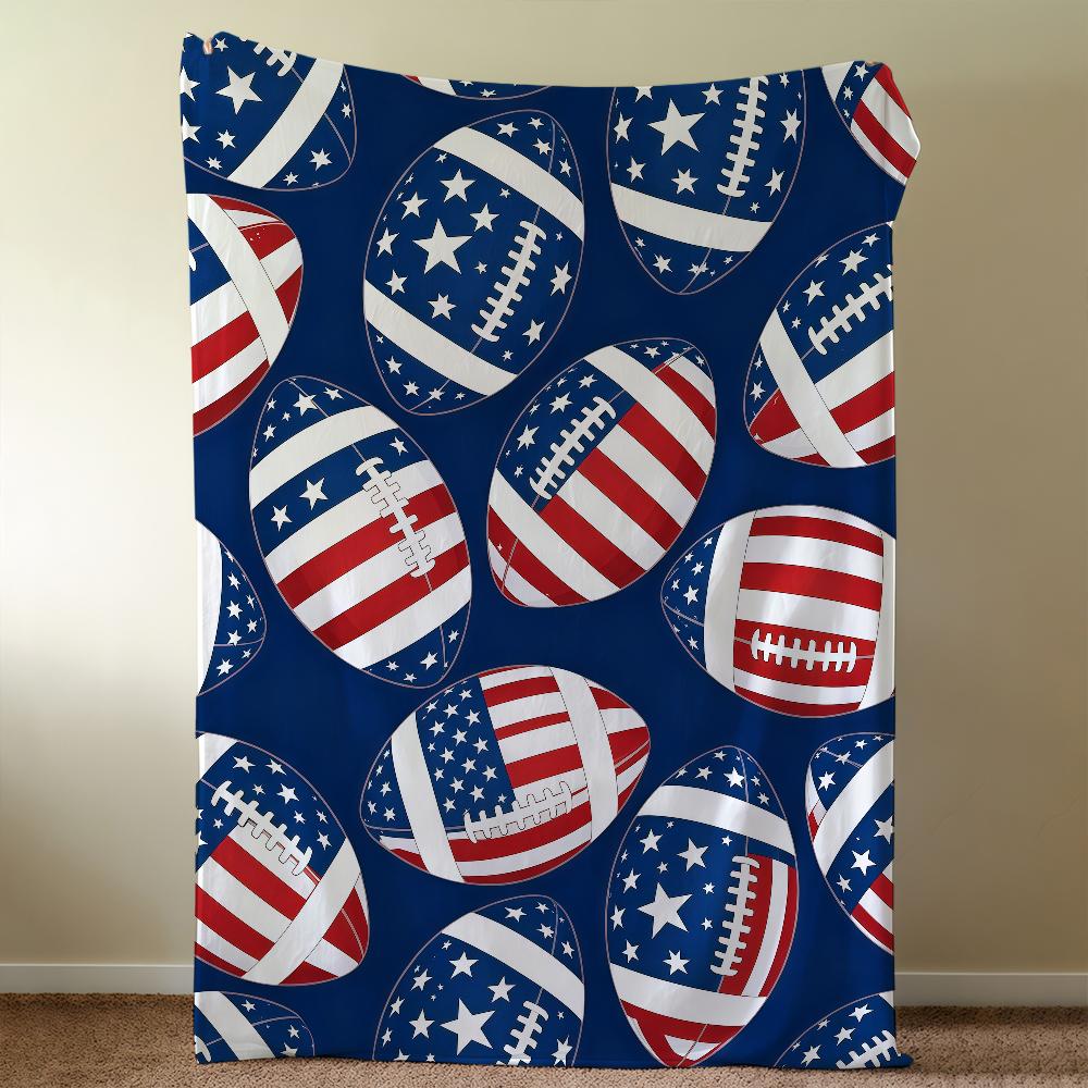 American Football Blanket Throw Super Cosy Plush Living Room Sofa Couch Childish Birthday Gifts