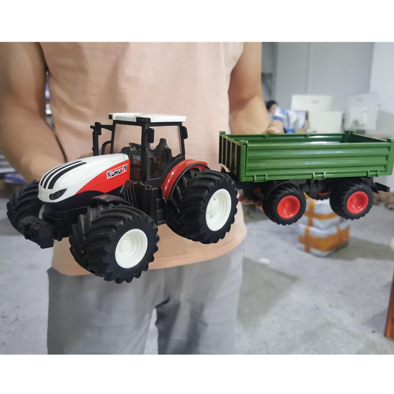 RC Farm Car Tractors Trailer 2.4G Rádio Controlado Carros Simulador de Fazenda Caminhão Miniatura Fazendeiro Animal Modelo Brinquedos Crianças Menino