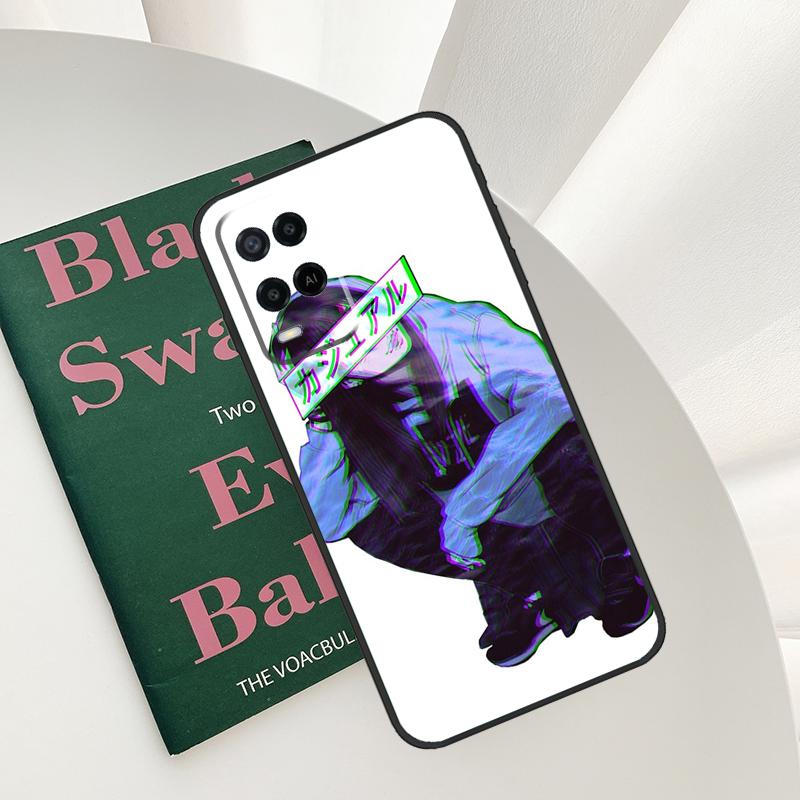 Sad Japanese Anime Case For Oppo A58 A78 A98 A15 A16 A17 A52 A72 A76 A96 A54 A74 A94 A57 A77 A54S A57S Cover