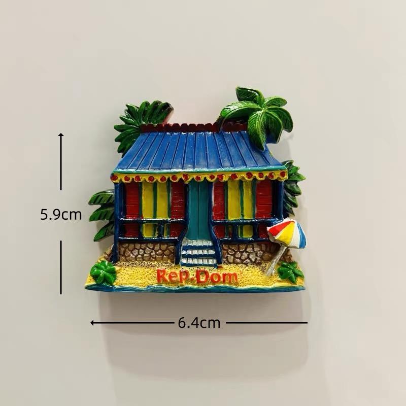 Dominican Republic Travel Souvenir Refrigerator Magnet 3D Refrigerator Magnet Decorative Refrigerator Magnet