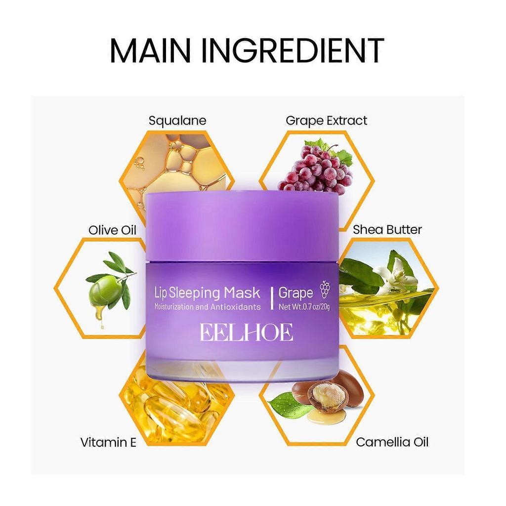 Eelhoe Lip Sleeping Mask Moisturizes And Hydrates Gently, Exfoliates Dead Skin, Fills And Smoothes The Lips