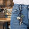 Ergonomic Leaves Keychain Fashion Leaves Key Pendant Alloy Texture Suitable for Girls Woman Fashion Lover Present