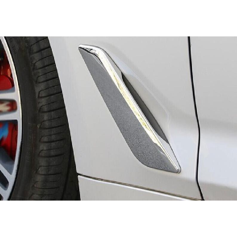 Fit For BMW 5 Series G30 2018- ABS Chrome Vent Cover Fender Decor Cover Trim