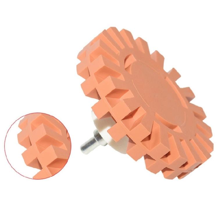 Professional 4Inch Decal Adhesive Removal Eraser Wheel Efficient Polishing Function For Metal Plastic Glass Surfaces