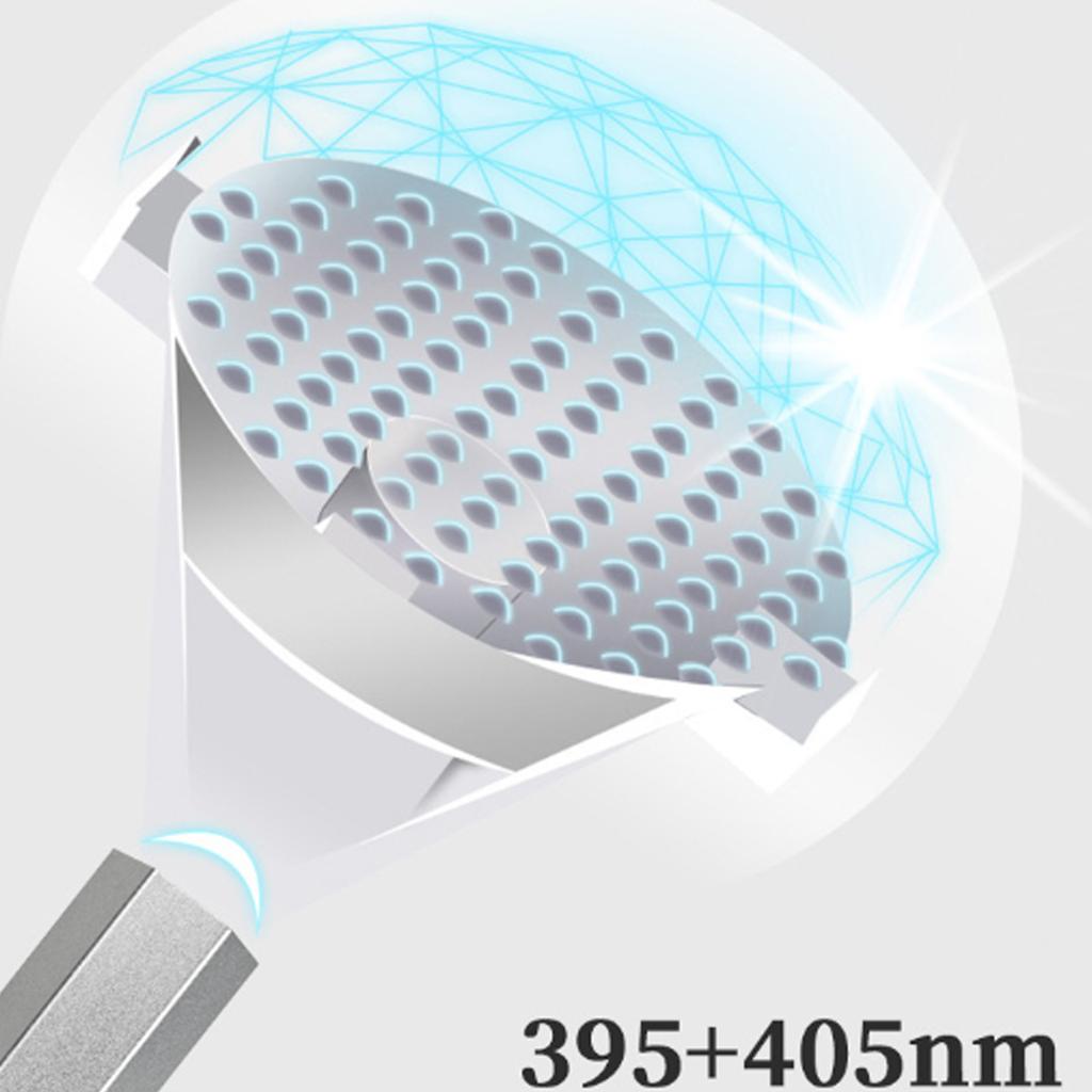 Lampada per unghie a LED, asciugatrice per unghie ad asciugatura rapida, supporto per cintura, lampada per unghie portatile in metallo per saloni, uso domestico e in viaggio