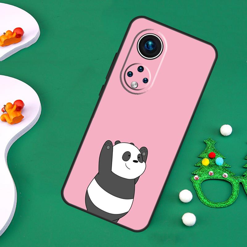 Cute Panda Case For Honor 200 Pro X9c X9b X9a X8a X8b X7a X6a X8 X9 50 70 90 Magic 5 6 7 Lite Cover