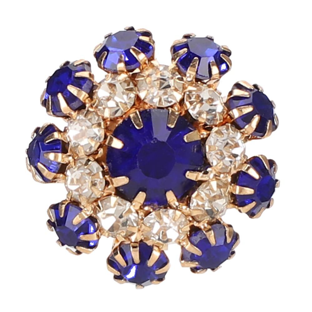 10pcs Royalblue Decorative Brooch Buttons Clothes Accessories Buttons  Holiday Decor