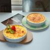 6pcs Ceramic Creme Brulee Ramekins Shallow Souffle Dishes Steamed Egg Dishes  Pudding