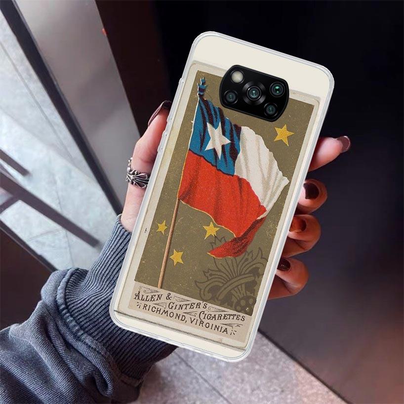 Chile Flag Phone Case For Xiaomi Poco X7 X6 X5 Pro F7 Ultra Redmi 15C 15 13 13C 12 12C 10 10A 10C 9 9A 9C 9T Shell Poco X7 X6 X5