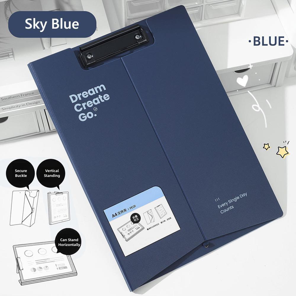 Multifunctional Dual Use A4 File Folder Vertical/Horizontal Use Clipboard Contract Folder Gift