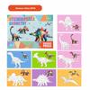 Funny Multicolor Geometric Sticker Puzzle Cartoon Interaction Game Diy Sticker Multi-Theme Kindergarden Collage Gift