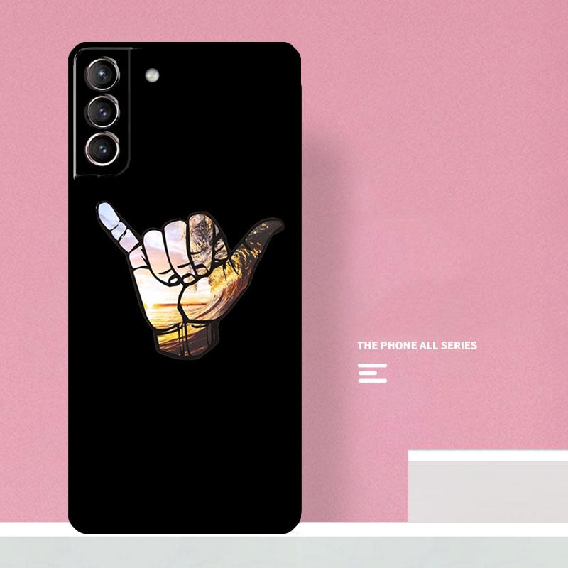 Surfer Surf Hang Loose Shaka Phone Case For Samsung Galaxy S26 S25 S24 S20 S21 S22 S23 Ultra S10 Plus S25 FE Cover Coque