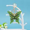 Keychain Pendant Colorful Rhinestones Inlaid Shining Butterfly Design Key Chain with Lobster Clasp Bag Charm Backpack Accessory