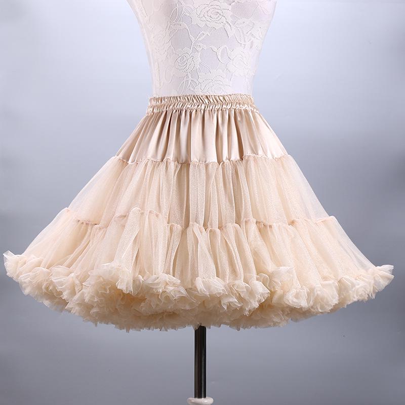 Falda Media de Malla para Adulto Cosplay Boda Enagua – Estilo Lolita