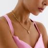 [POPTS] Pink Modernity Stone Necklace OTN222525EYP