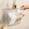 Dustproof Mirror Cabinet Storage Box Wall-mounted Cotton Swab Box Lipstick Storage Box  for Home