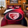 Печатный комплект постельного белья из 3 предметов Bournemouth Football Pattern Простыня Наволочка Для Декора Спальни