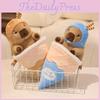Strawberry Ice Cream Capybara Cute Cartoon Plush Doll Toy Decoration Bedroom