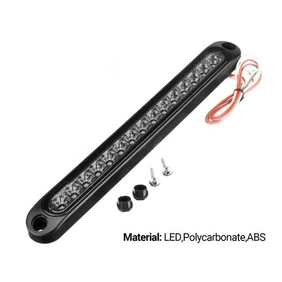 Bremsrücklicht Ultradünn Hohe Helligkeit 15 LED Hochmontierte Bremsleiste für Auto