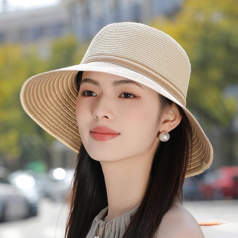 Sun Hat Women's Straw Hat Summer Beach Holiday Big Brim Sunhat