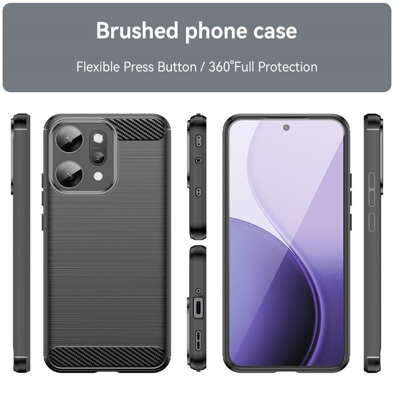 For oppo Reno14 Pro Case oppo Reno14 Reno14 Pro Cover Funda Shockproof Anti-Slip Brushed TPU Protective Phone Cover