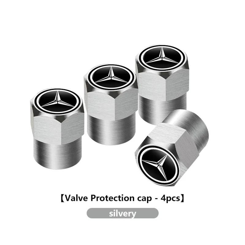 C200 E200 New 2025 For Mercedes Benz 4pcs Car Wheel Tire Valve Tyre Caps Universal Auto Accessories For Mercedes Benz W211 W124