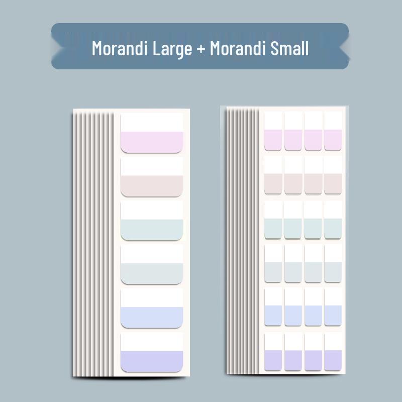 Colorful Transparent Writable Index Tabs and Memo Stickers for Students