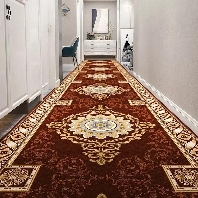 

Европейский стиль, проход, ковер, декор для прихожей, коврик, роскошный коридор, длинный проход, дверной проем, напольные коврики, нескользящие 40x60cm