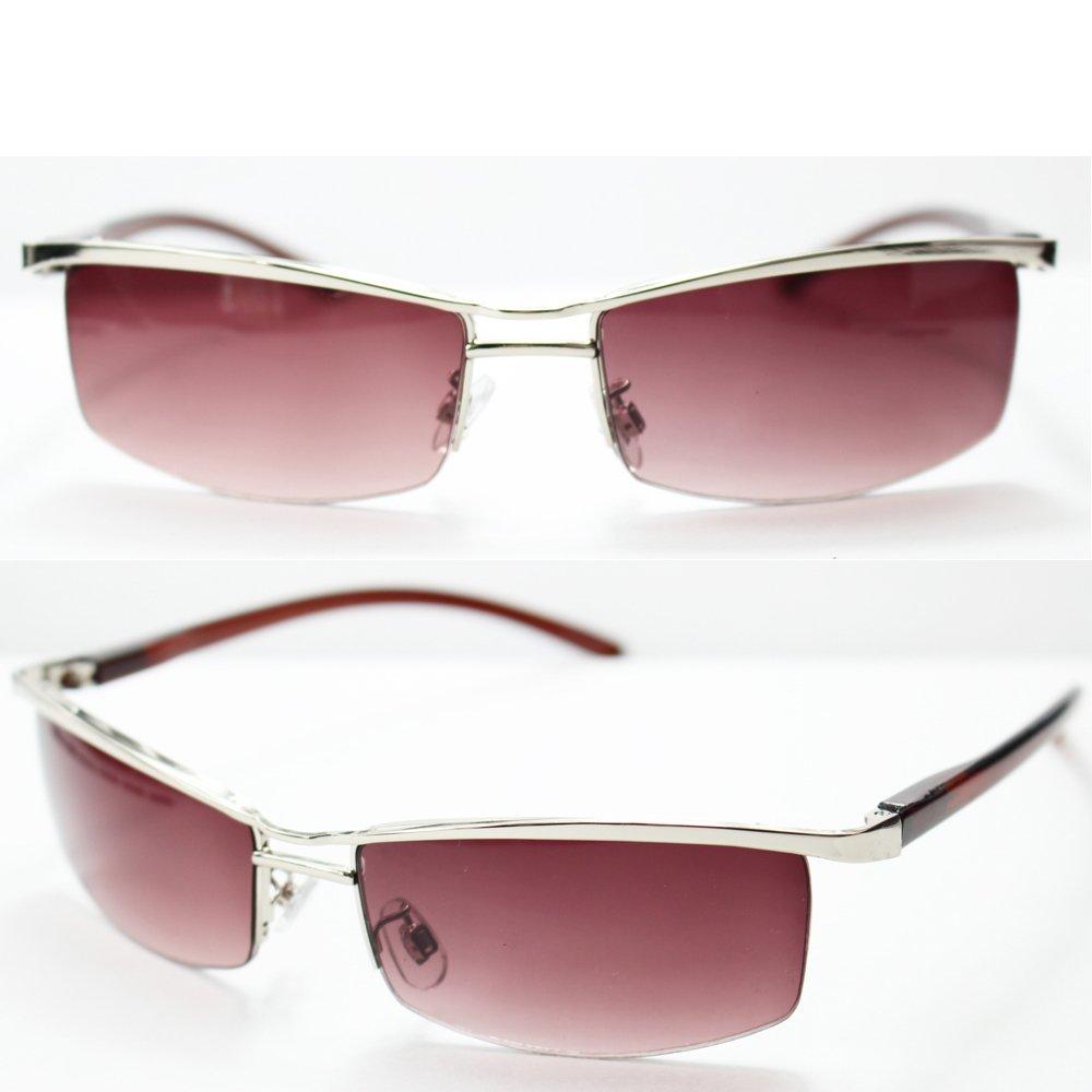 eight tokyo Sunglasses Men SHARP UV Protection Driving Silver Brown Smoke H 342-7