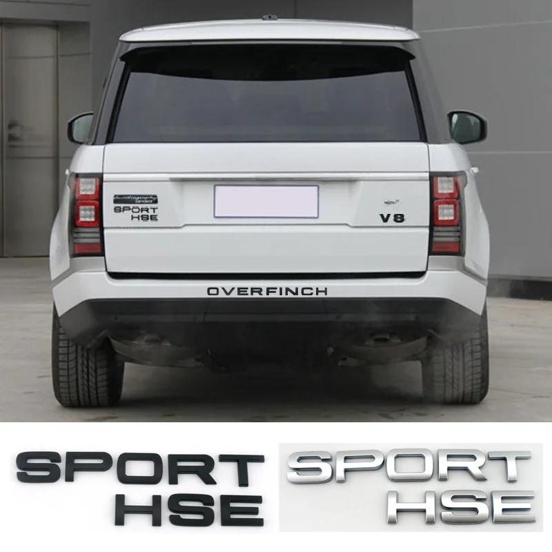 1Pc 3D ABS Logo Sport HSE Emblem Letters Car Trunk Badge For Land Rover Range Rover L320 Discovery Sport HSE Sticker Accessories
