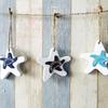 1 Pcs Marine Style DIY Home Decorative Wooden Small Fish Seahorse String Wall Hangings Starfish Dolphin Pendant Random Color