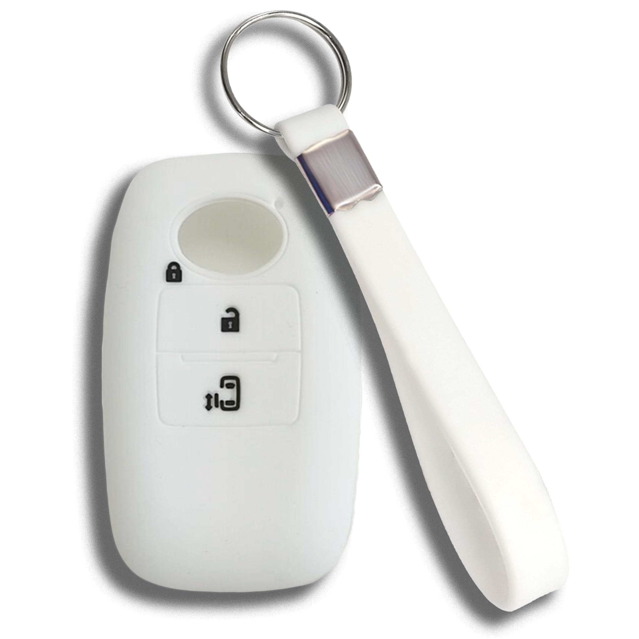 Key Case for Toyota Daihatsu, Key Cover, Made of Silicone, белый