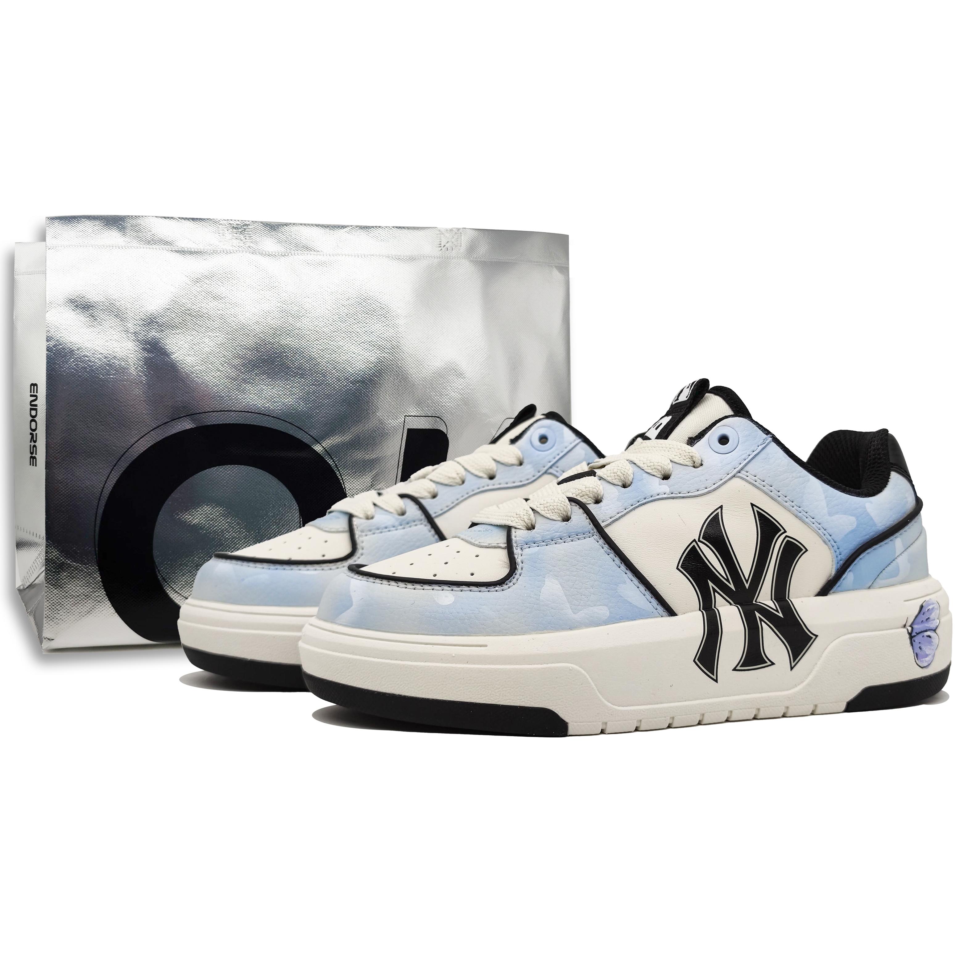 

MLB Chunky Liner Slip Resistant Abrasion Resistant Low top Skateboard Shoes Unisex Butterfly Blue 3ASXCA12N-50WHS(Team400-) 38.5
