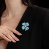 Ethnic-style Clover Brooch, High-end and Elegant Four-leaf Clover Pearl Brooch, Exquisite and Light Luxury Pin