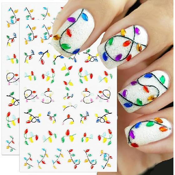 Geprägte Herbst-Nagelkunst-Sticker, 5D Thanksgiving-Tag Nagel-Aufkleber, Selbstklebende Ahornblätter für DIY Herbst-Nagelzubehör Dekoration(5 Blätter)