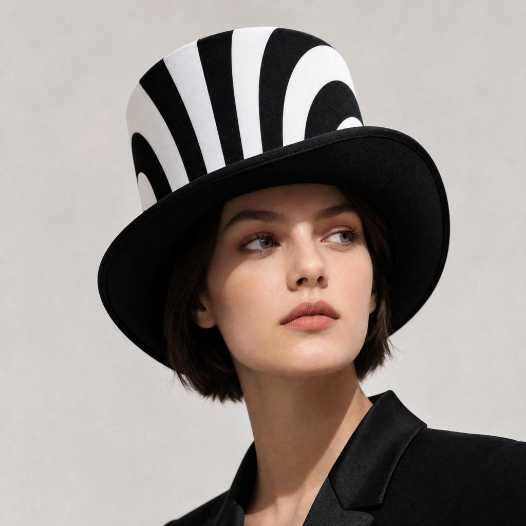 Luxury sedanStyle Formal Hat Eye-Catching for Film Styling