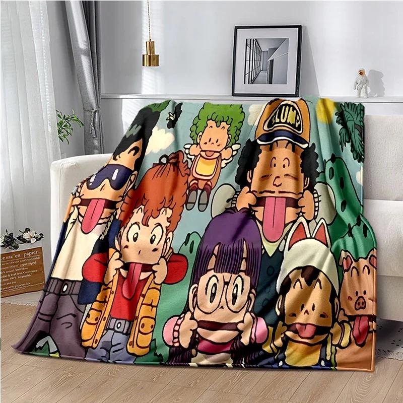 Cute Anime DR S-Slump A-Arale Blanket Super Soft Cartoon kawaii Blanket for Travel Bedding Couch Sofa Bed Blanket Birthday Gift