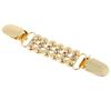 Alloy Sweater Cardigan Clip Vintage Rhinestone Shawl Holder Blouse Clip for Women Formal Occasion