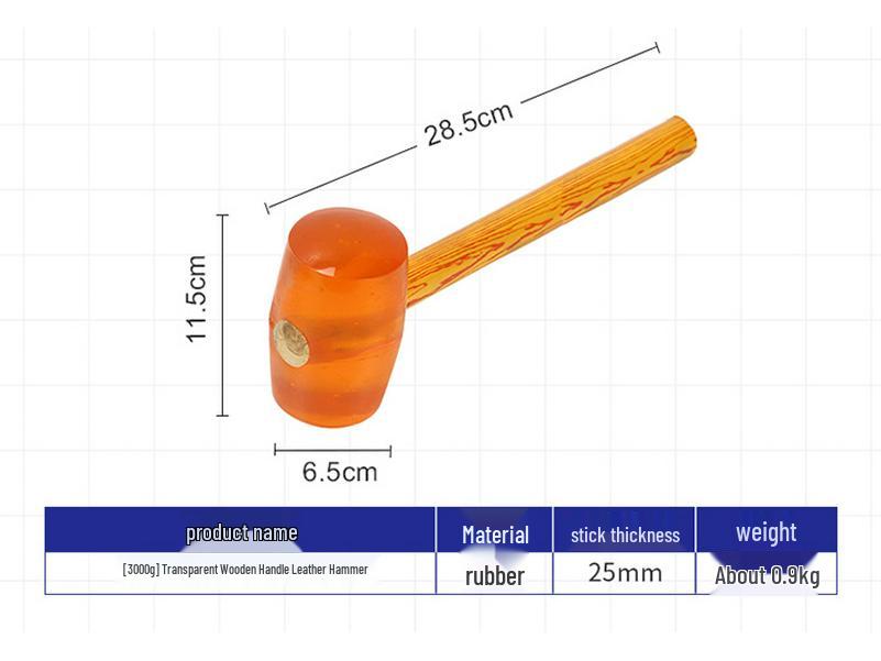 Multifunctional Soft Rubber Mallet for Tiling and Decoration