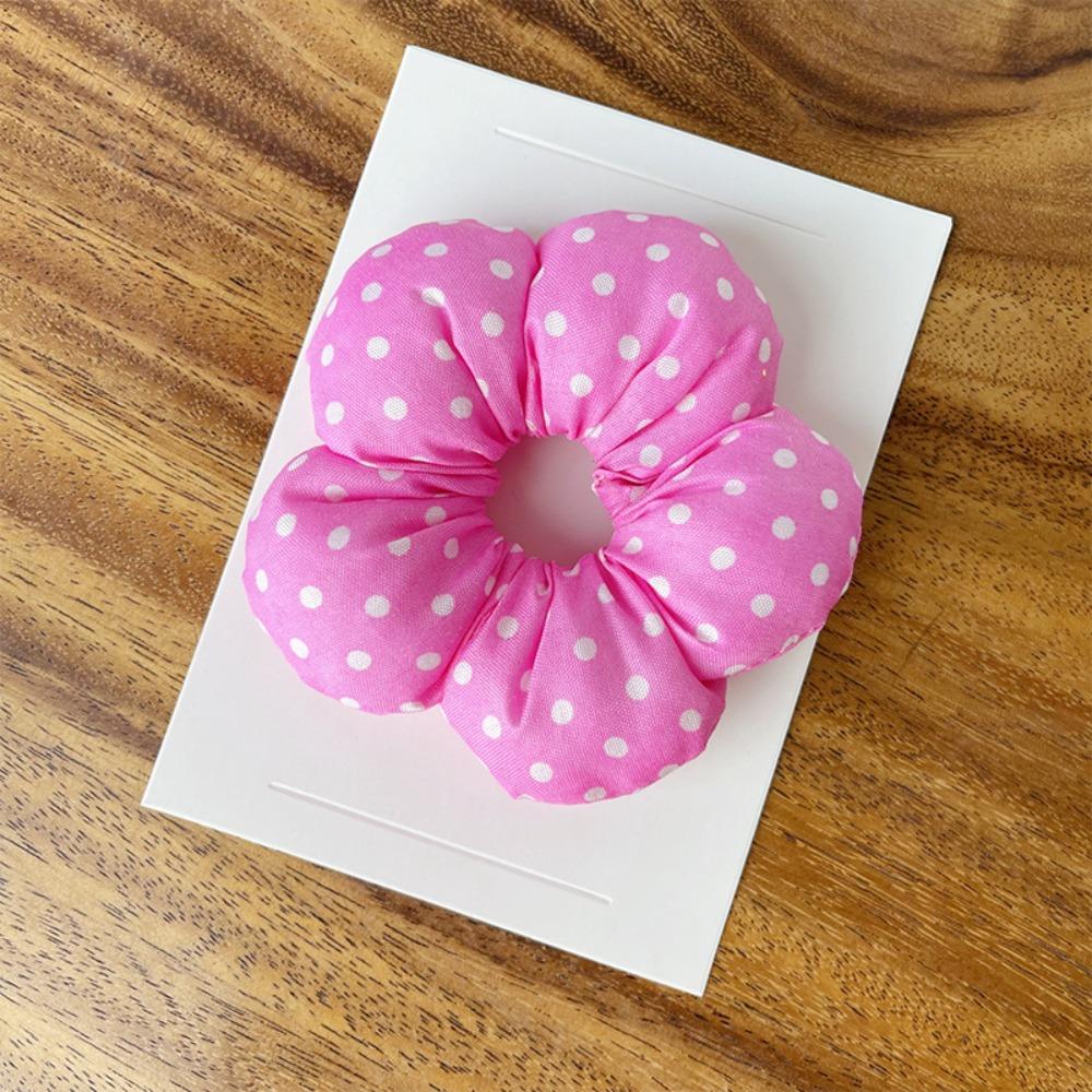 Flower Shape Large Hair Scrunchies Sponge Elastic Hair Rope Personality Exaggerated Hair Ring  Kids