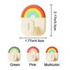 6Pcs Creative Plastic Rainbow Hook Self Adhesive No-Drill Wall Door Hook Waterproof Decorative Key Holder Kitchen
