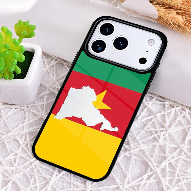 Cameroon National Flag Phone Case for iPhone 17 Air 16 15 11 12 14 13 Pro Max Shockproof Cover