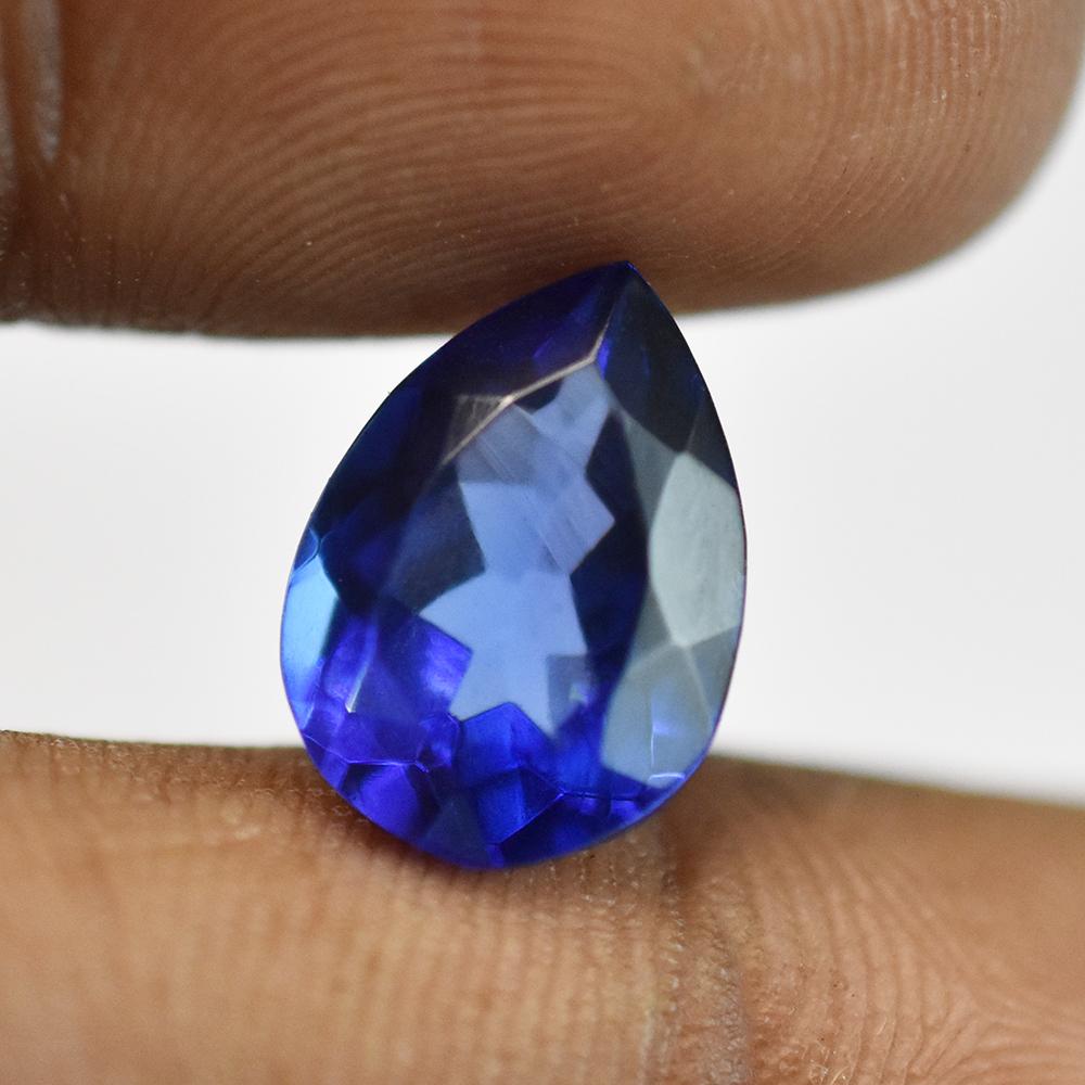 NATURAL Blue Sapphire 13x9mm Pear Cut CERTIFIED Loose Gemstone From Sri Lanka