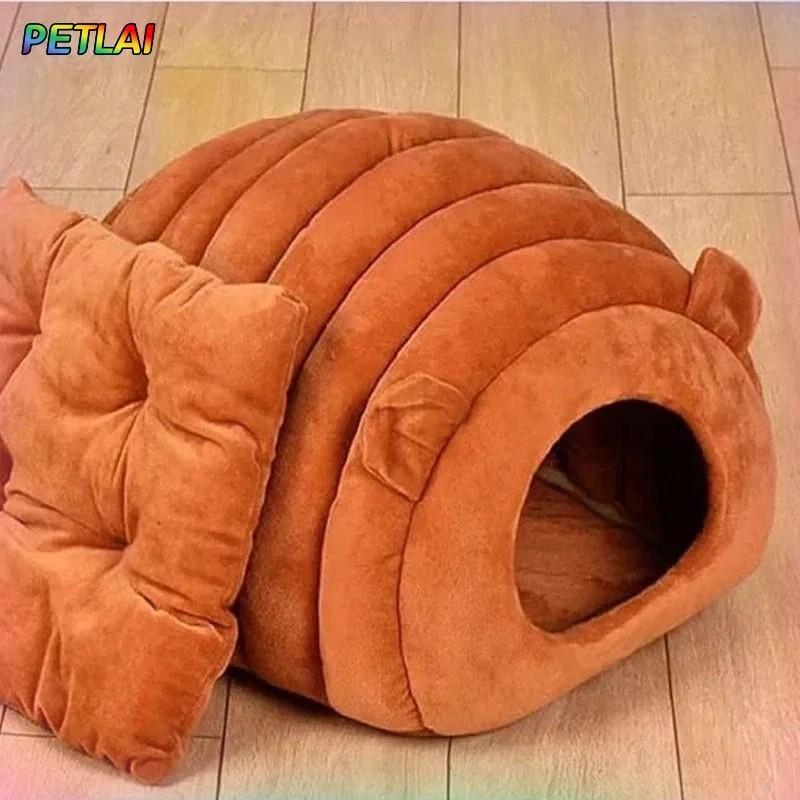 Cat Bed Mat Winter Autumn Caterpillar Cozy Sleep House Warm Nest Safe Breathable Large Space Bed Warm Cat Products Cushions